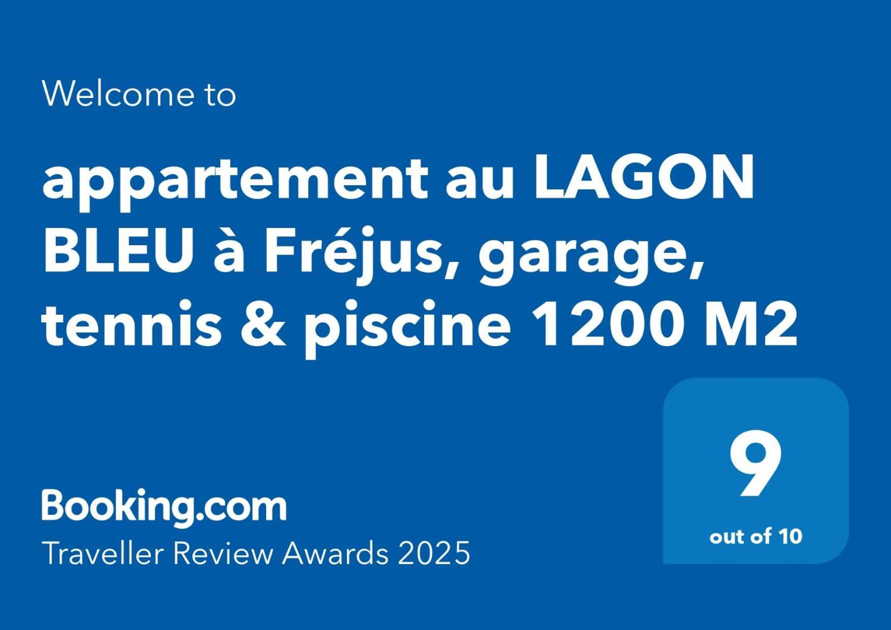 appartement au LAGON BLEU à Fréjus, garage, tennis&piscine 1200 M2 Esterno foto